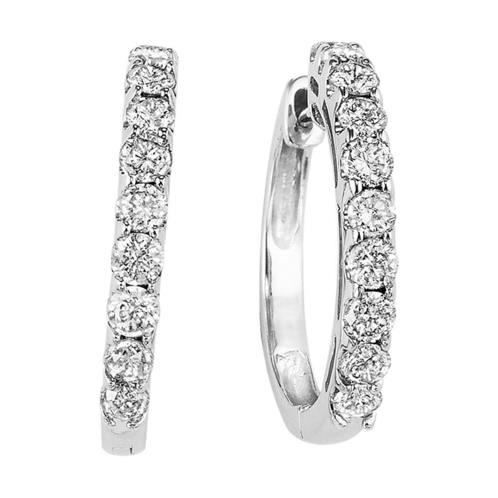 Featured image for “14k Diamond Hoops”