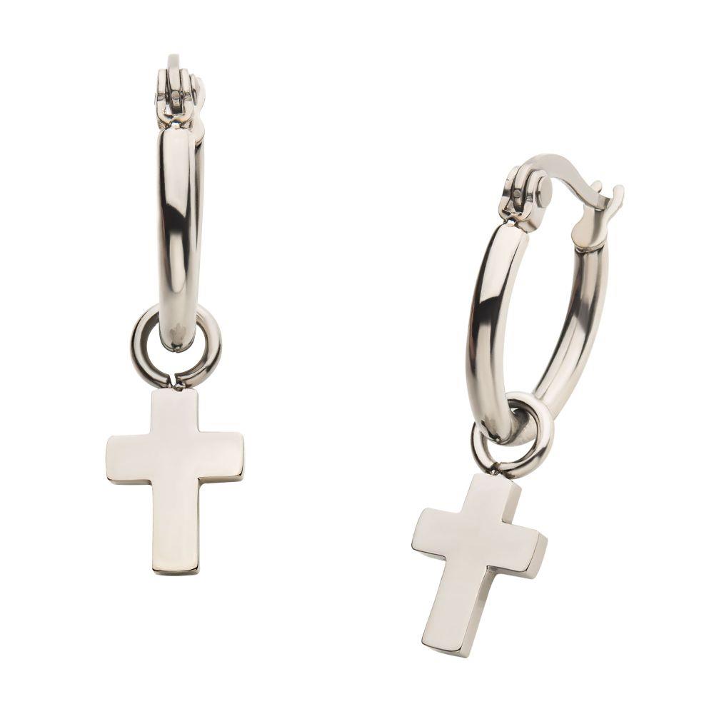 Featured image for “Stainless Steel Cross Earrings”
