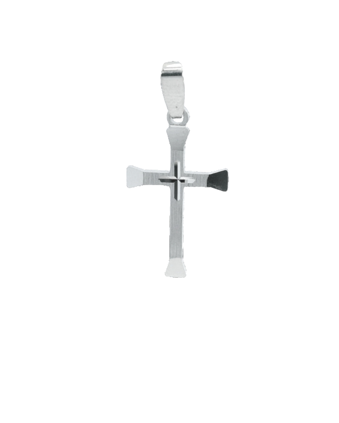 Featured image for “Sterling Silver Cross with Satin Finish”