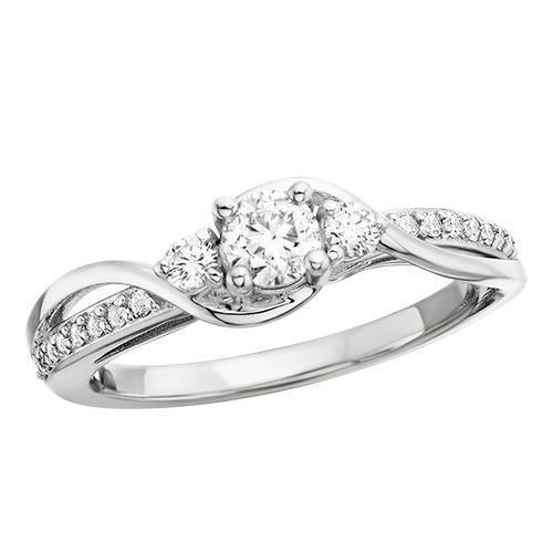 Featured image for “Twisted Diamond Engagement Ring”