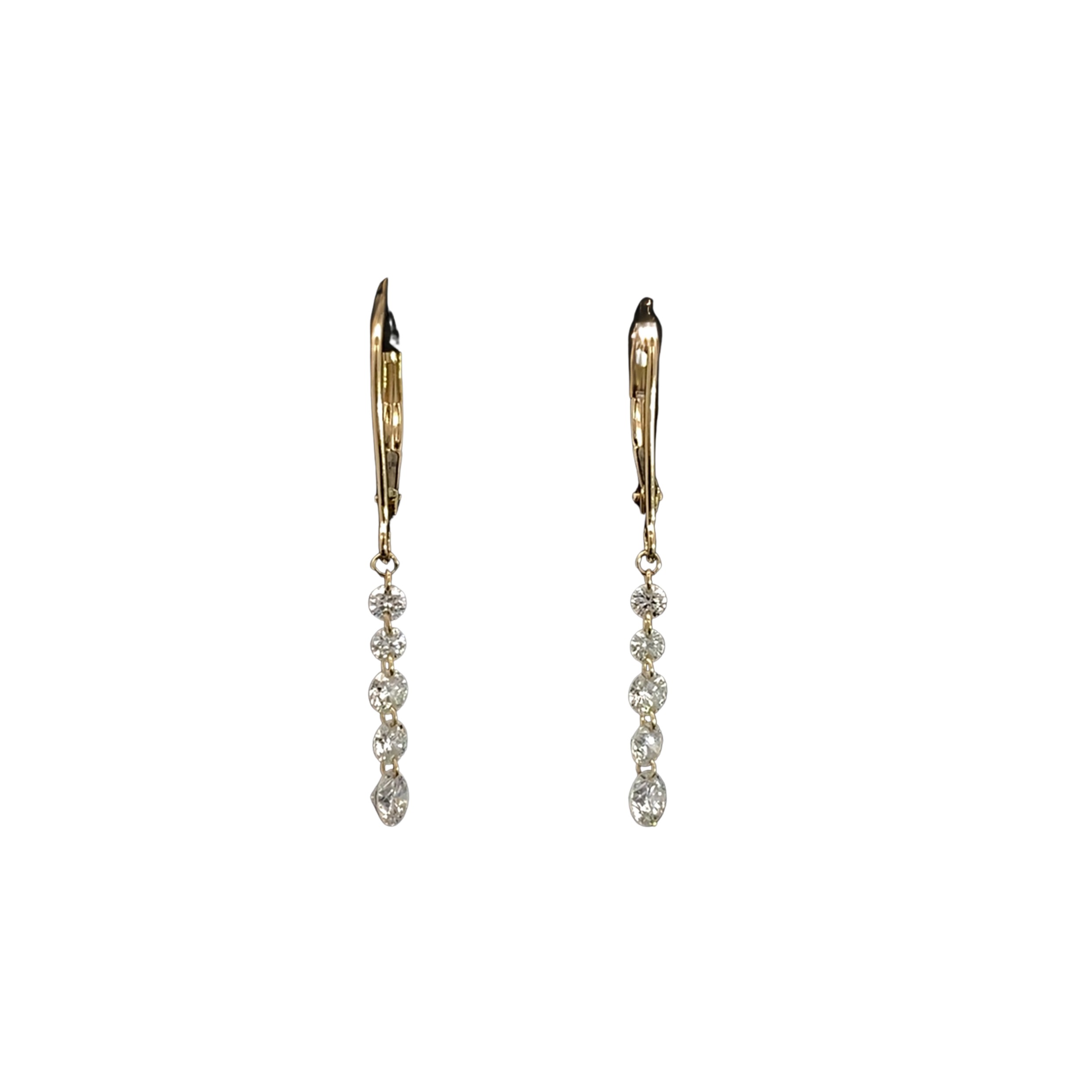 Featured image for “14k Graduating Lab Created Diamond Earrings”