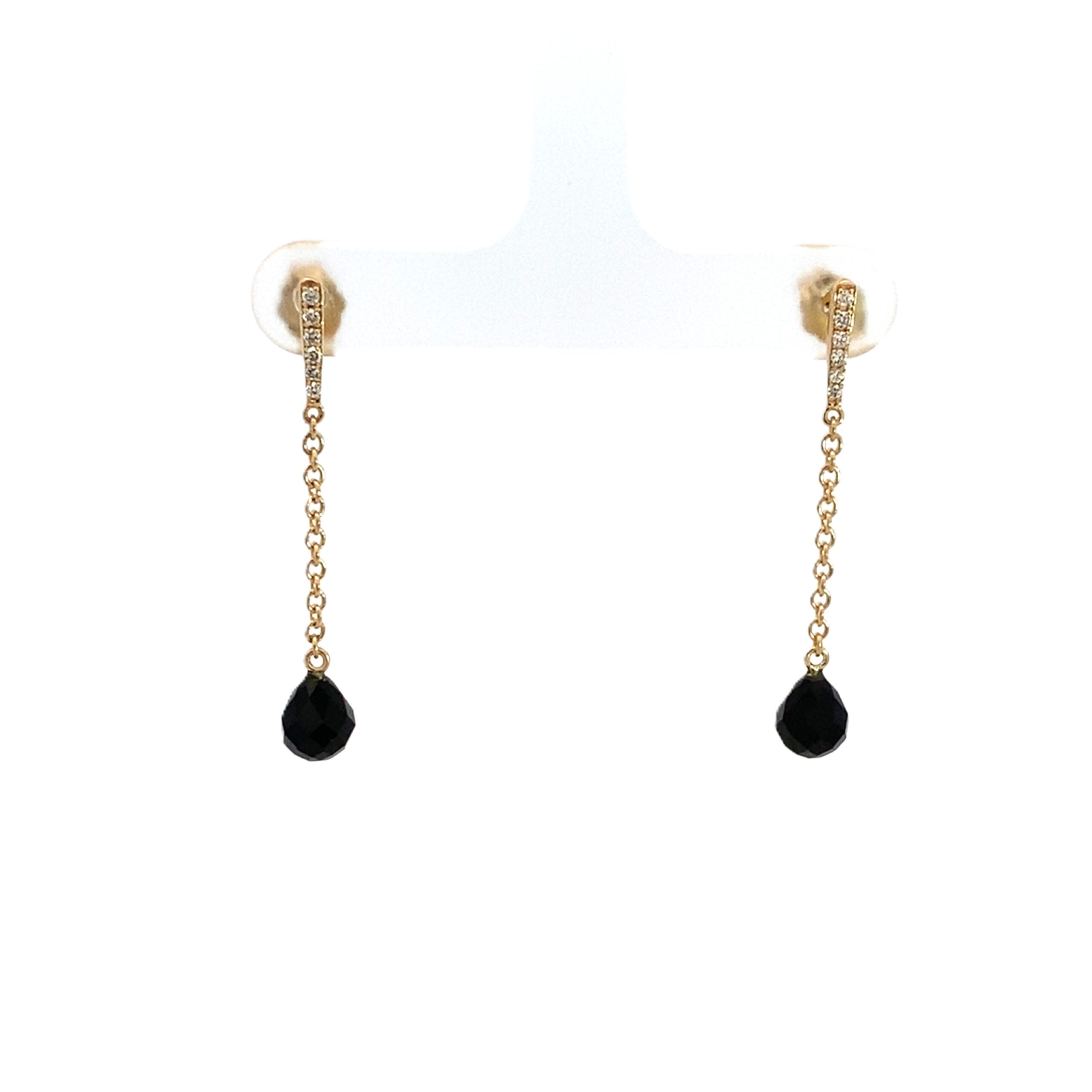 Featured image for “14k Black Onyx and Diamond Earrings”