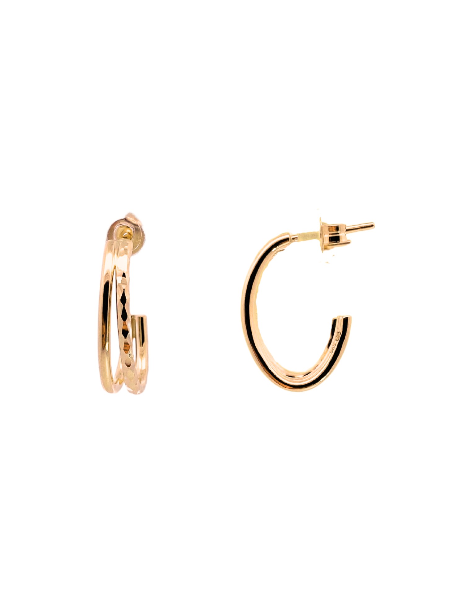 Featured image for “14k Yellow Gold Split Hoop”