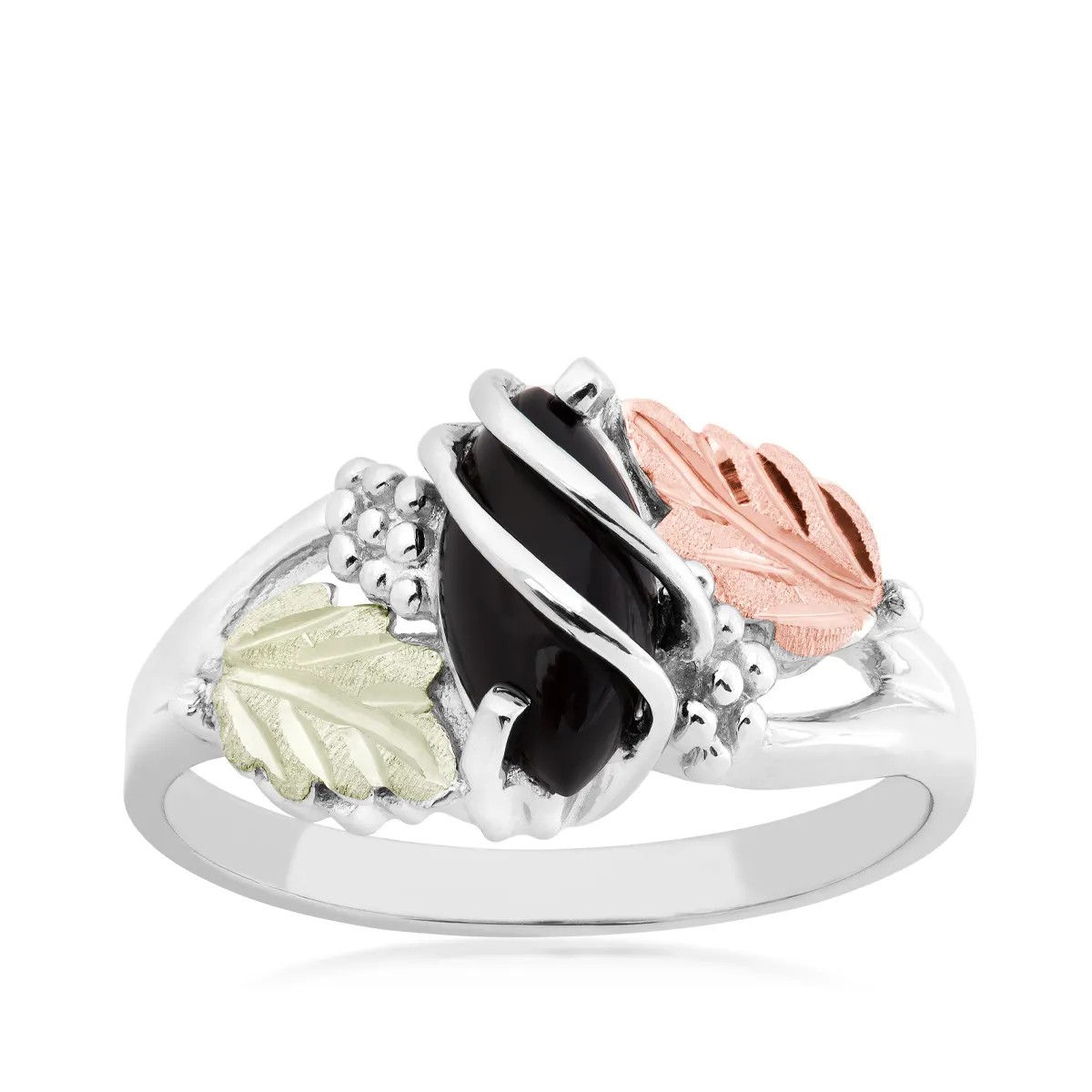 Featured image for “Sterling Silver Ring with Black Onyx Center Stone”