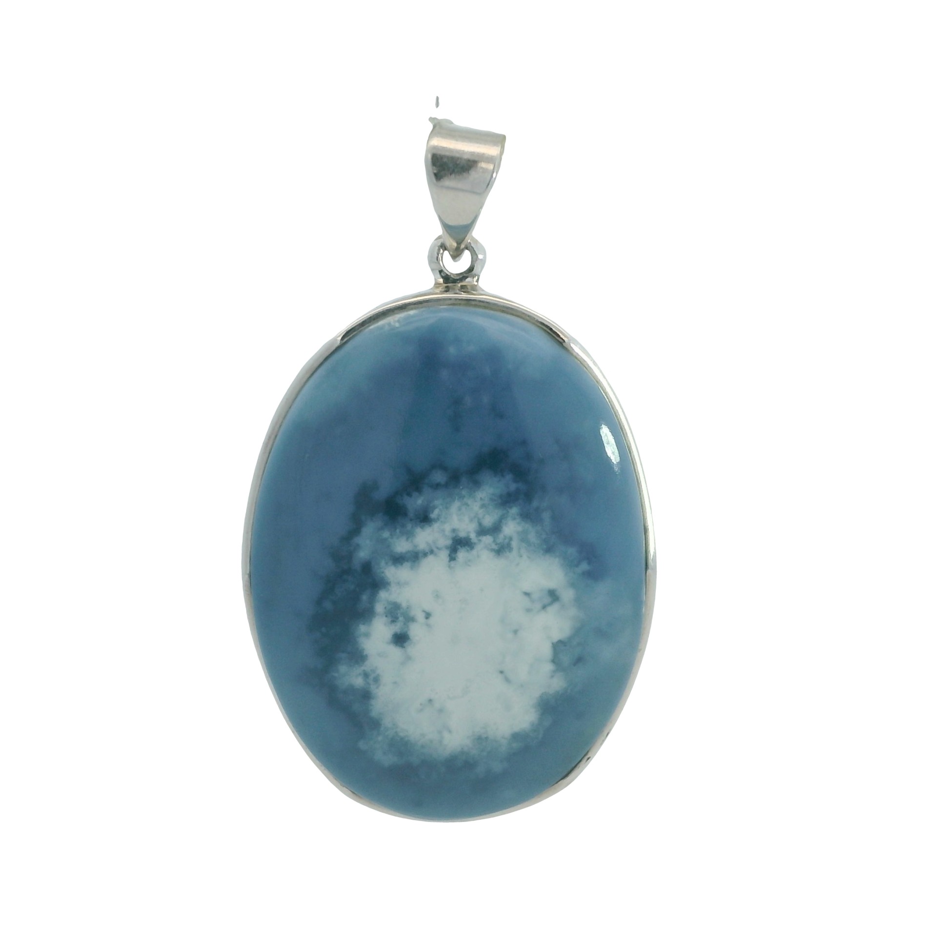 Featured image for “Sterling Silver Blue Opal Pend”