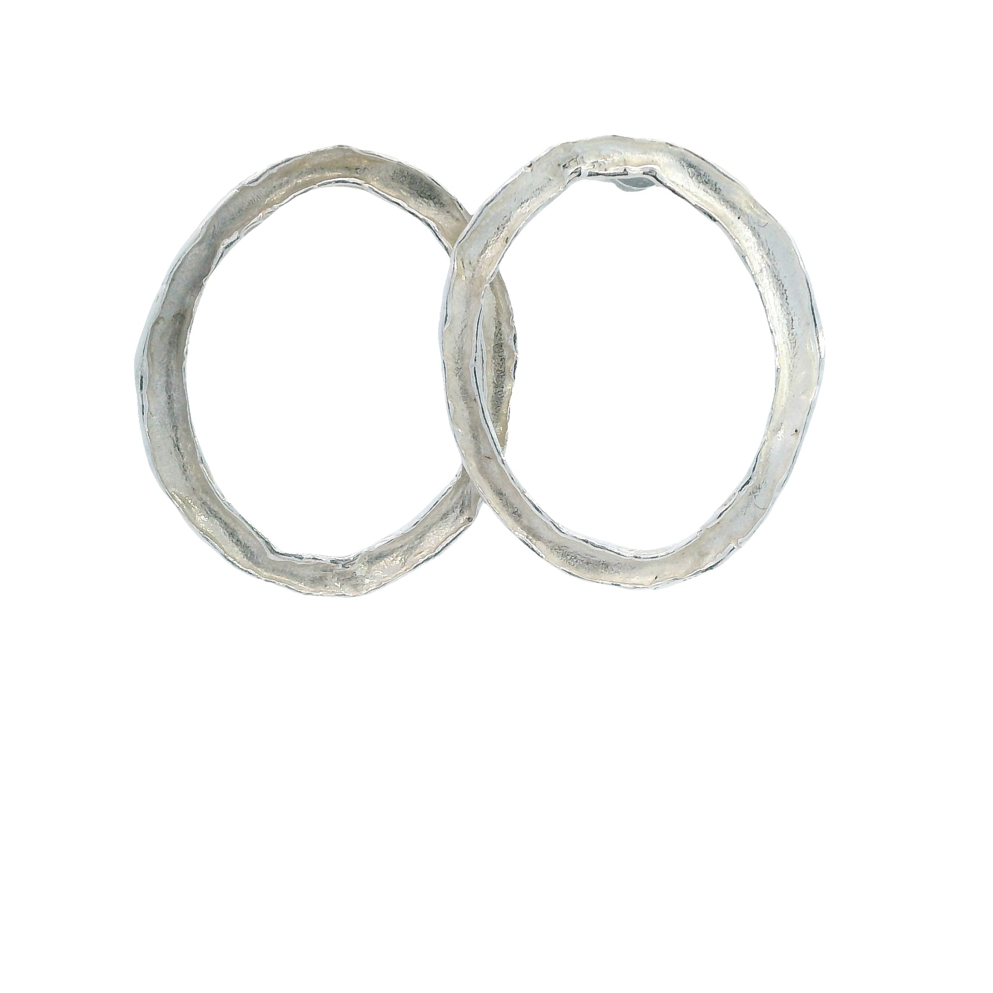 Featured image for “Sterling Silver Oval Earrings”