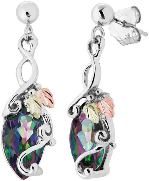Featured image for “Sterling Silver Earrings with Mystic Fire Topaz”