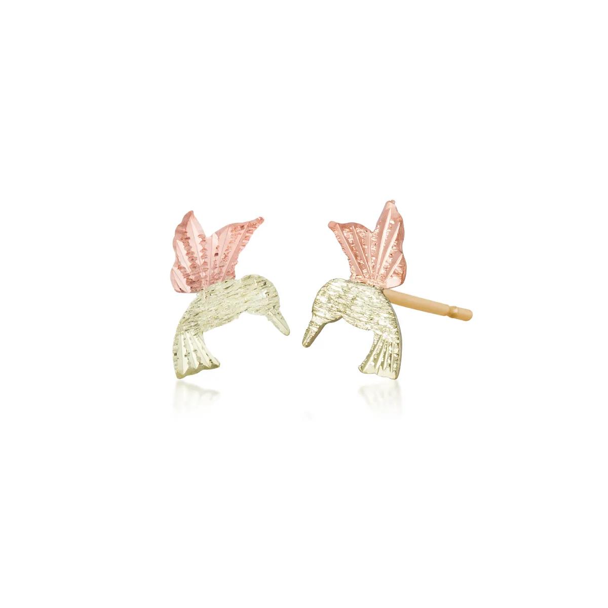 Featured image for “12k Black Hills Gold Humming Bird Earrings”