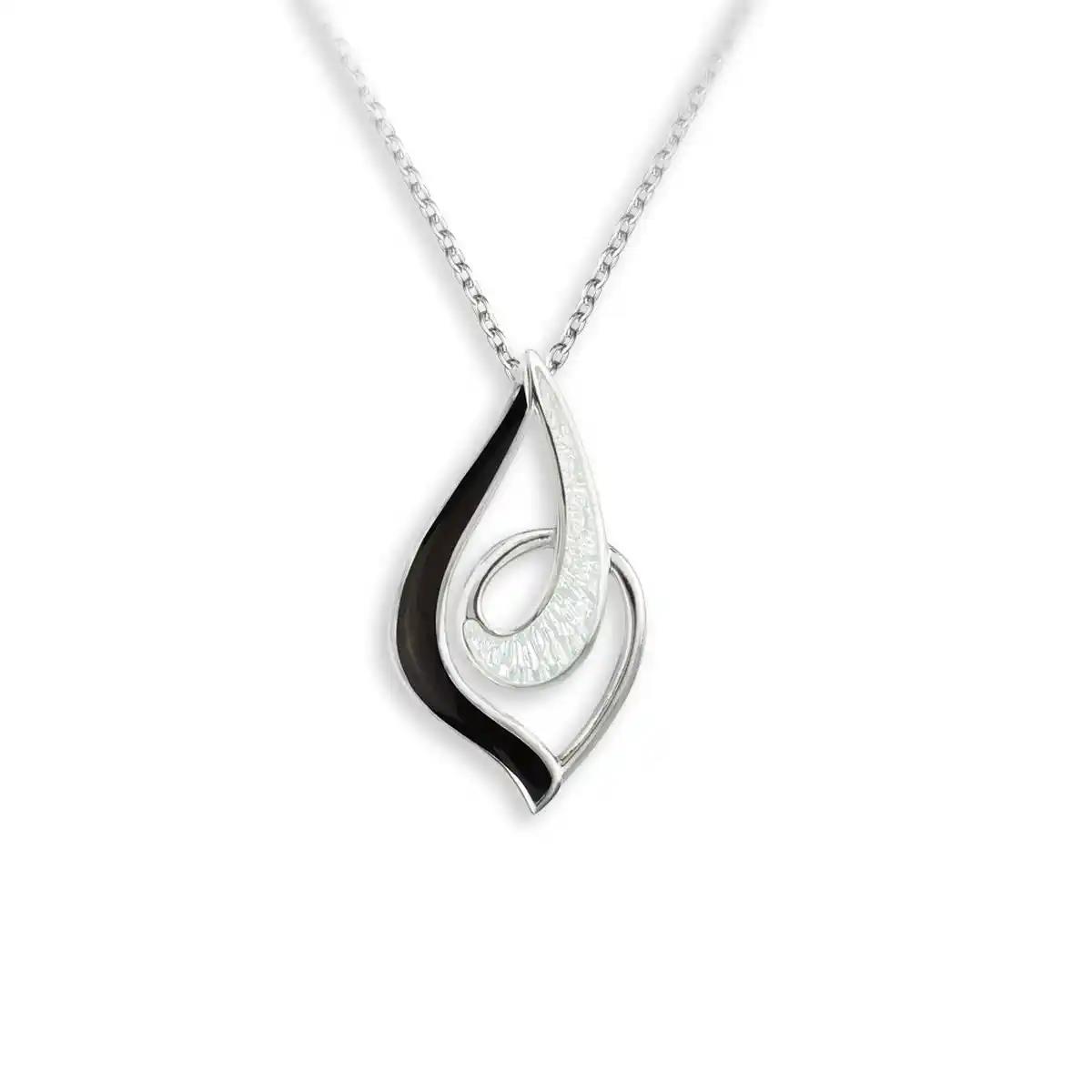 Featured image for “Sterling Silver Enamel Freeform Pendant”
