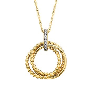 Featured image for “Vermeil Pendant with White Sapphire Accents”