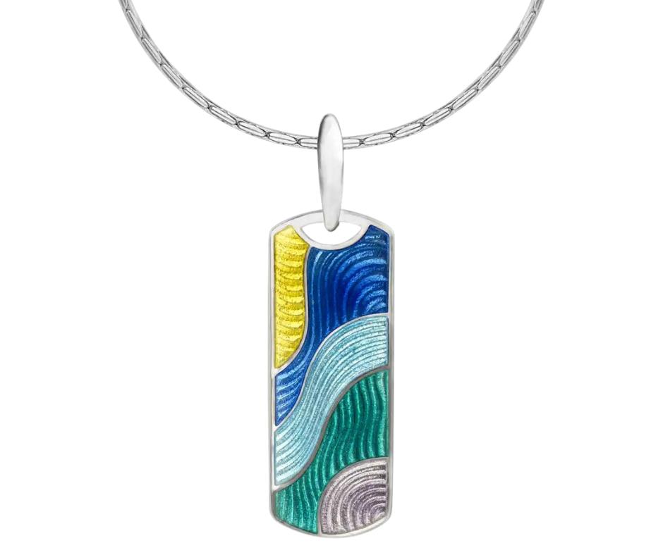 Featured image for “Sterling Silver Enamel Pendant”