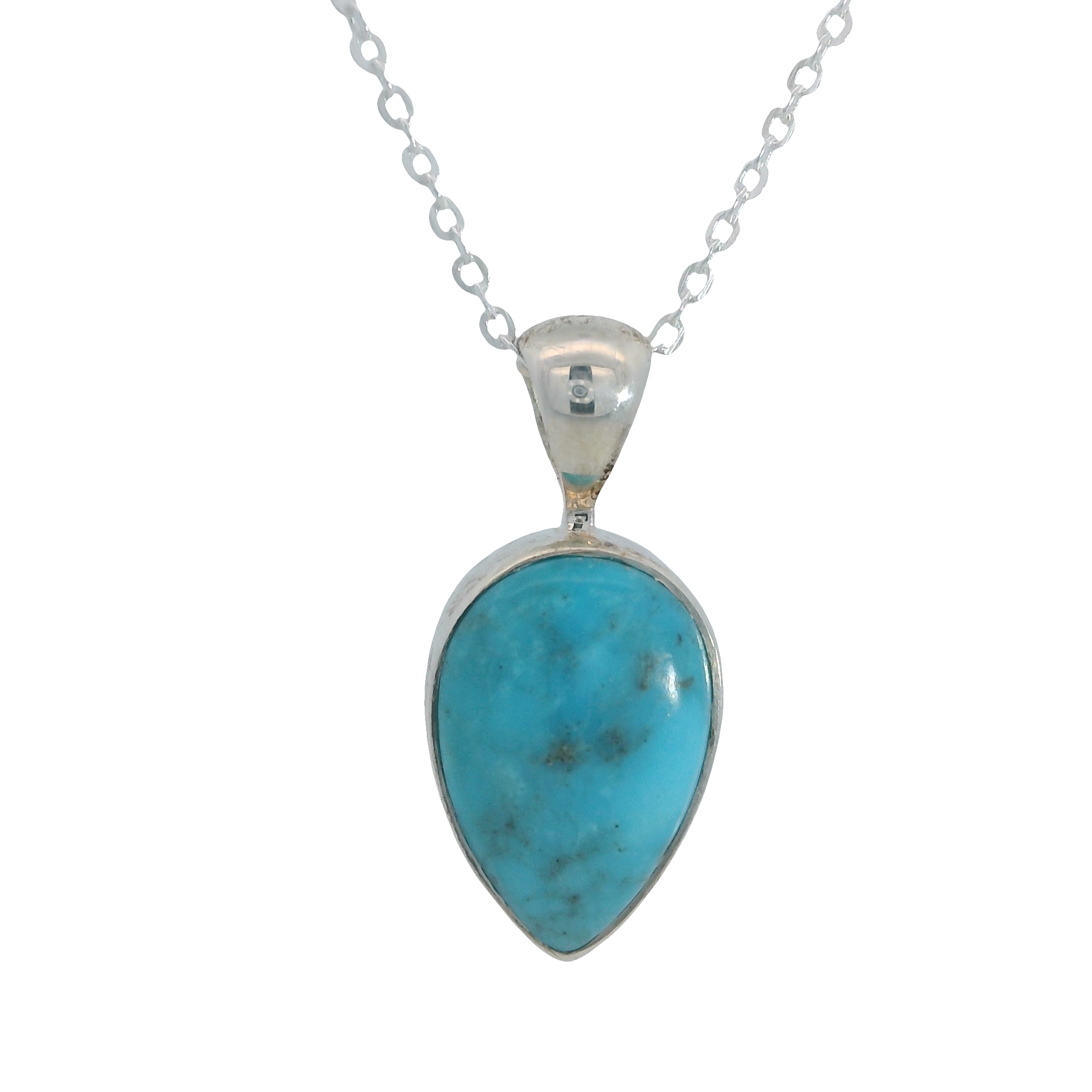 Featured image for “Sterling Silver Turquoise Pendant”