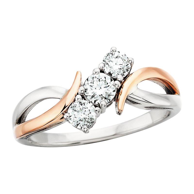 Featured image for “14k Three Stone Diamond Ring”