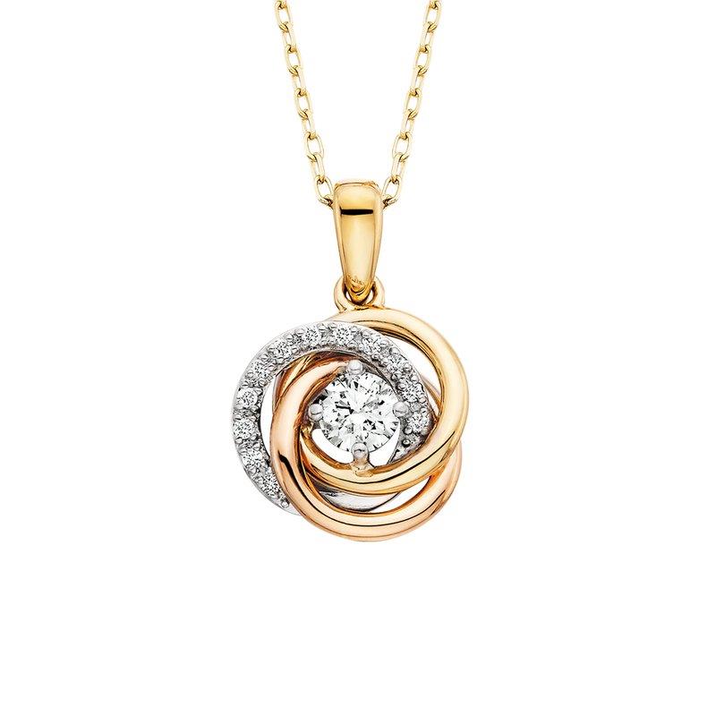 Featured image for “10k Tri-Color Diamond Pendant”