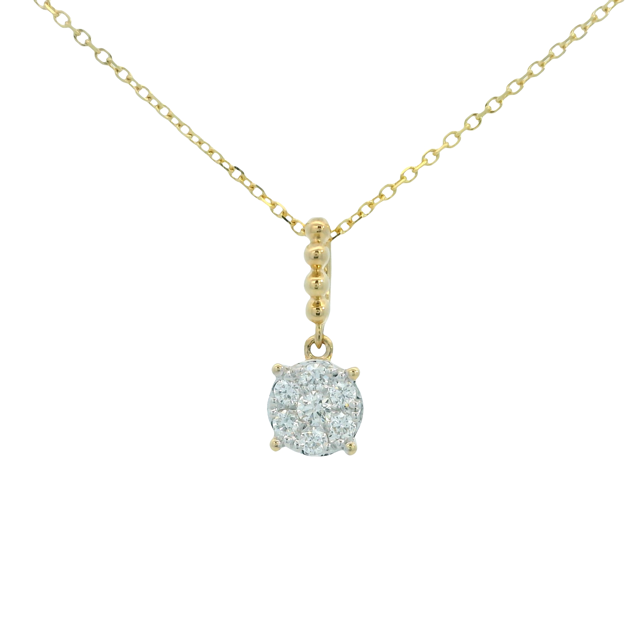 Featured image for “14k Diamond Cluster Pendant”