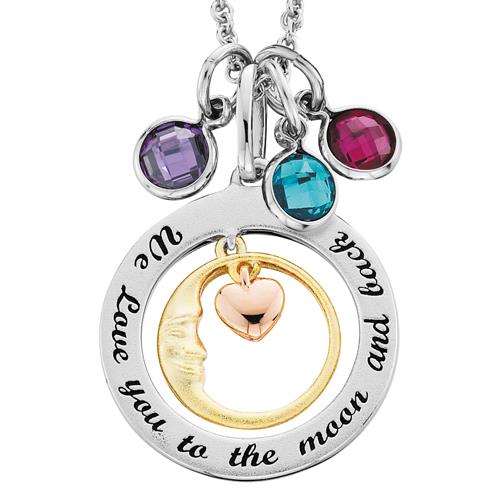 Sterling Silver "to the moon and back" Pendant