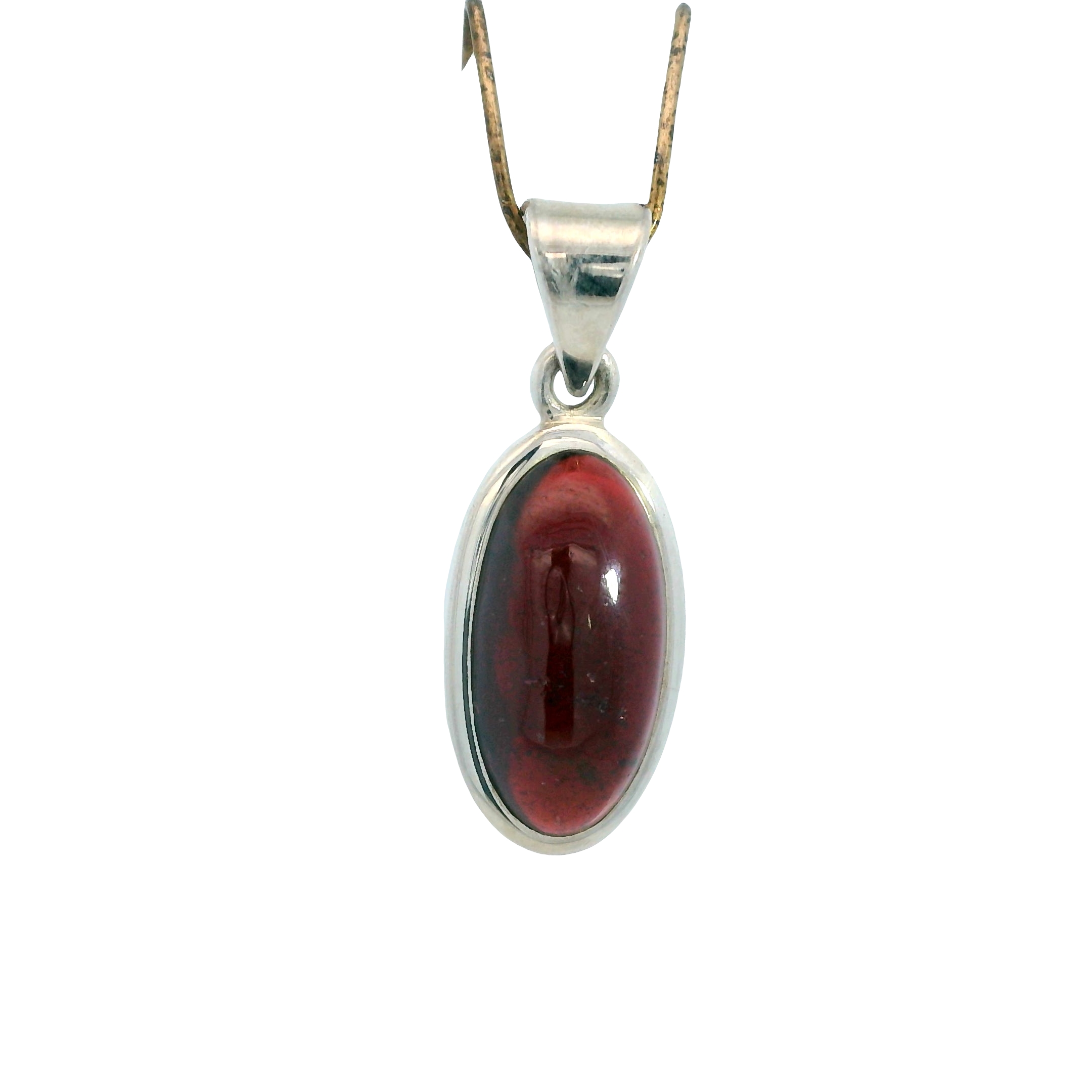 Featured image for “Sterling Silver Garnet Pendant”