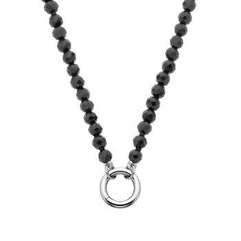 Sterling Silver Black Onyx Charm Holder