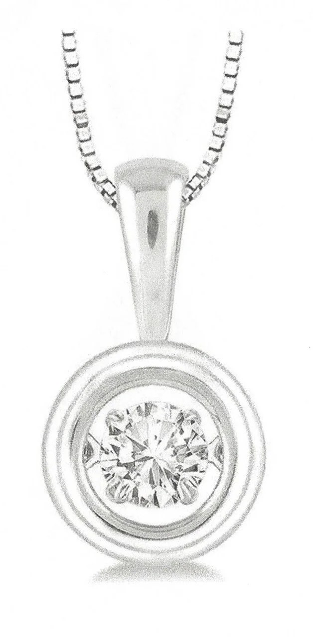 Featured image for “SS Dancing Diamond Circle Pendant”