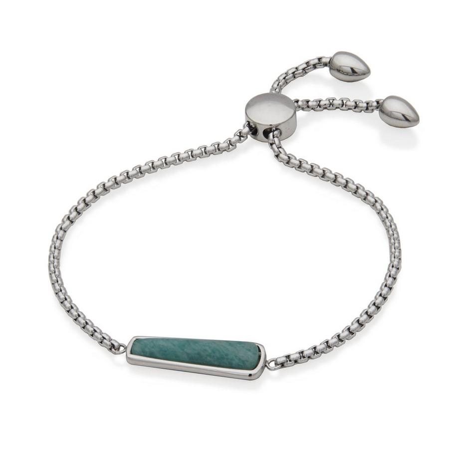 Featured image for “Stainless Steel Amazonite Bolo Bracelet”
