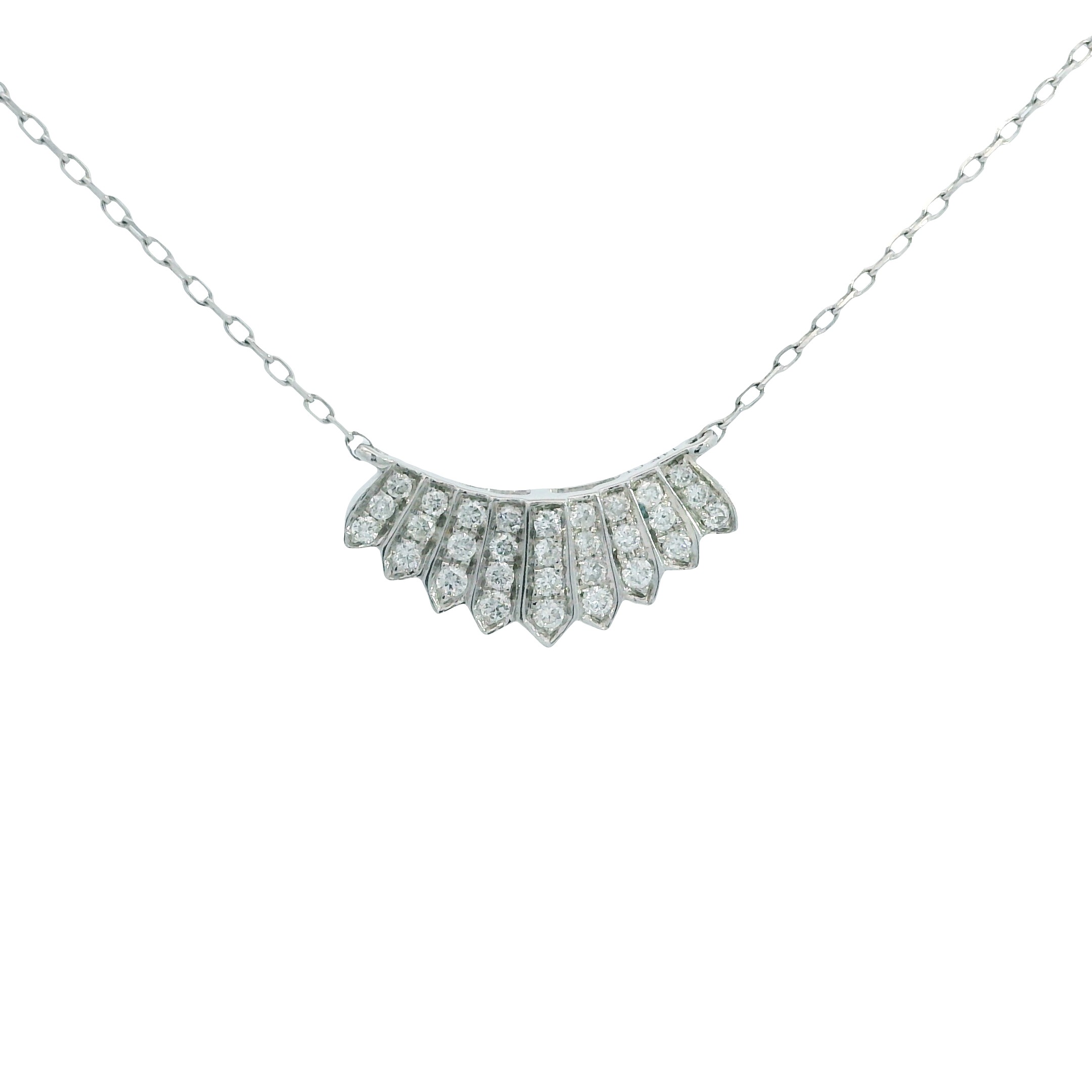Featured image for “14k Diamond Fan Bar Pendant”