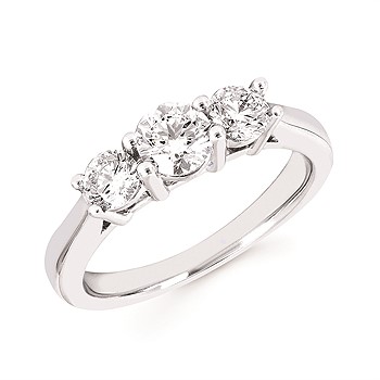 Featured image for “14k 3 Stone Lab Diamond Ring”