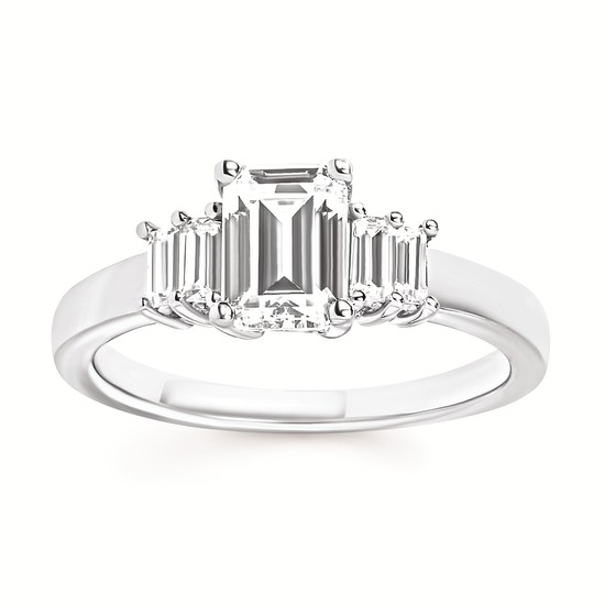 Featured image for “14K White Gold Diamond Wedding Set”