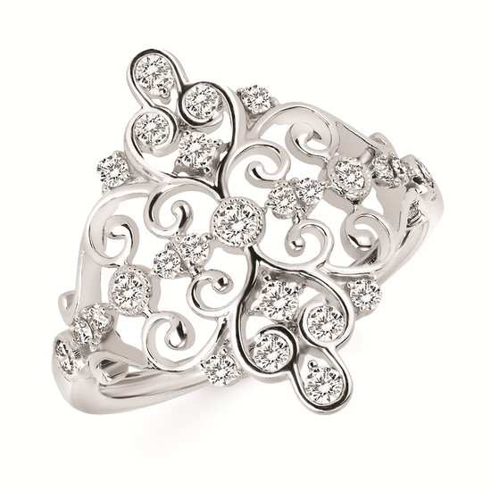 Featured image for “14k Filigree Diamond Ring”