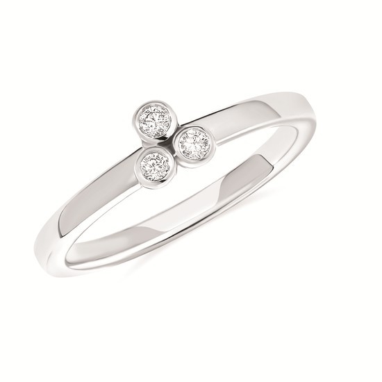 Featured image for “Sterling Silver 3 Diamond Ring”