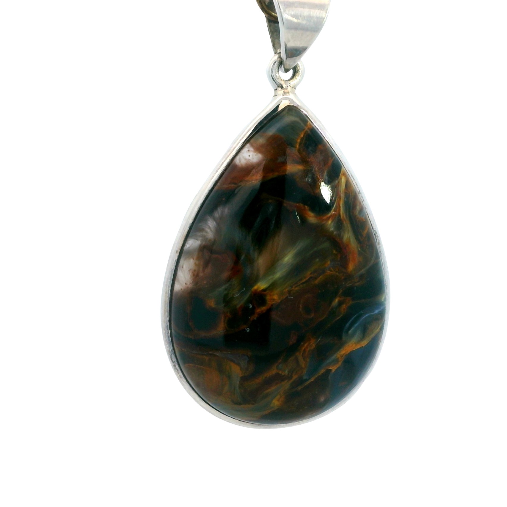 Featured image for “Sterling Silver Pietersite Pendant”
