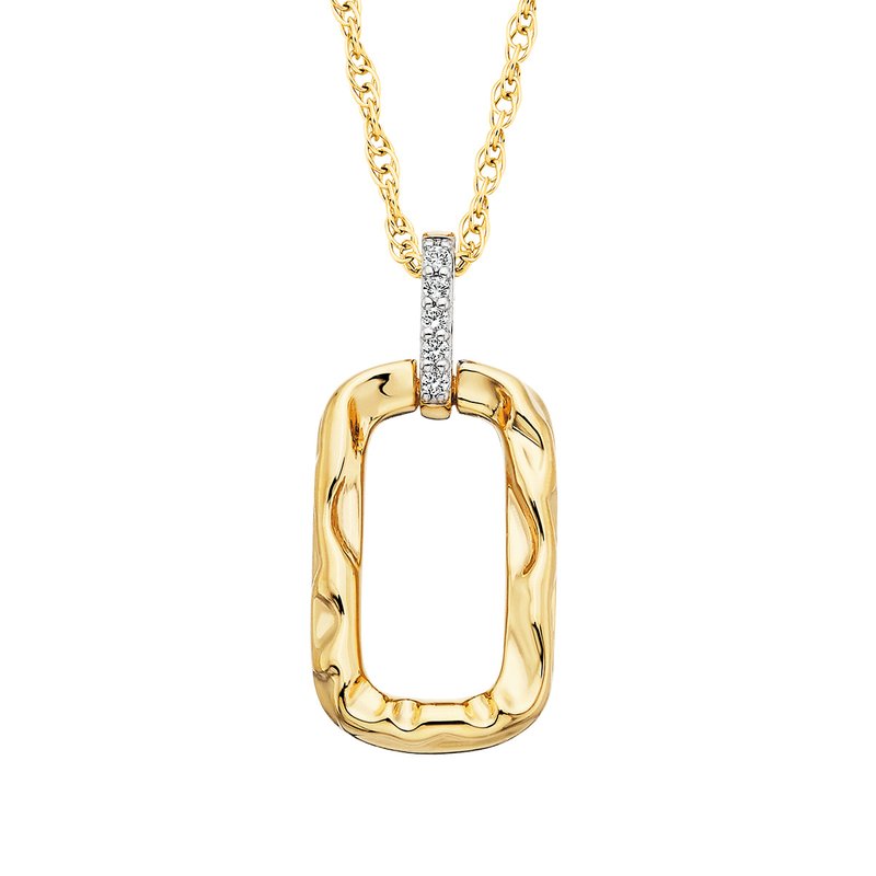 Featured image for “Vermiel White Sapphire Hammered Pendant”