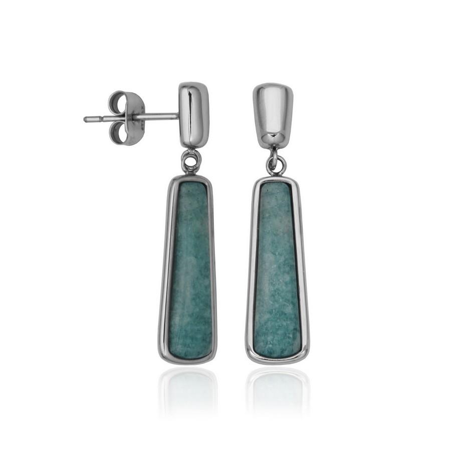 Featured image for “Stainless Steel Amazonite Earrings”