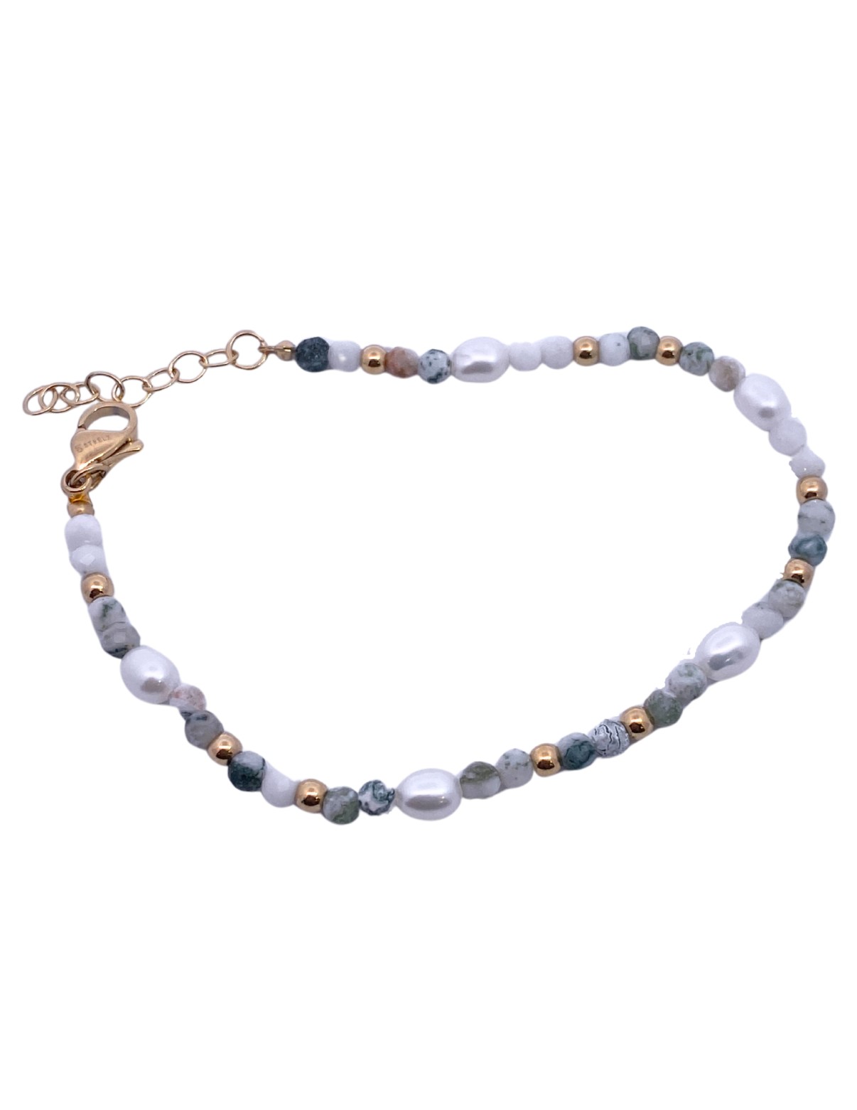 Featured image for “Stainless Steel Freshwater Pearl and Bead Bracelet”