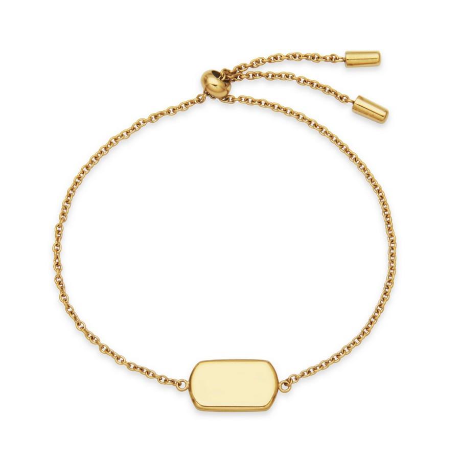 Ip-plated Stainless Steel Dog Tag Bracelet