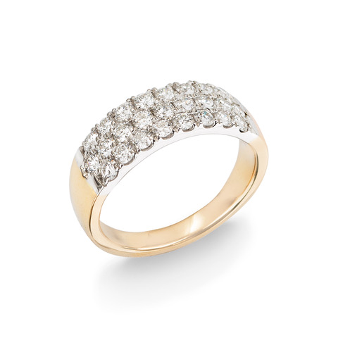 14k 25 Diamond Band