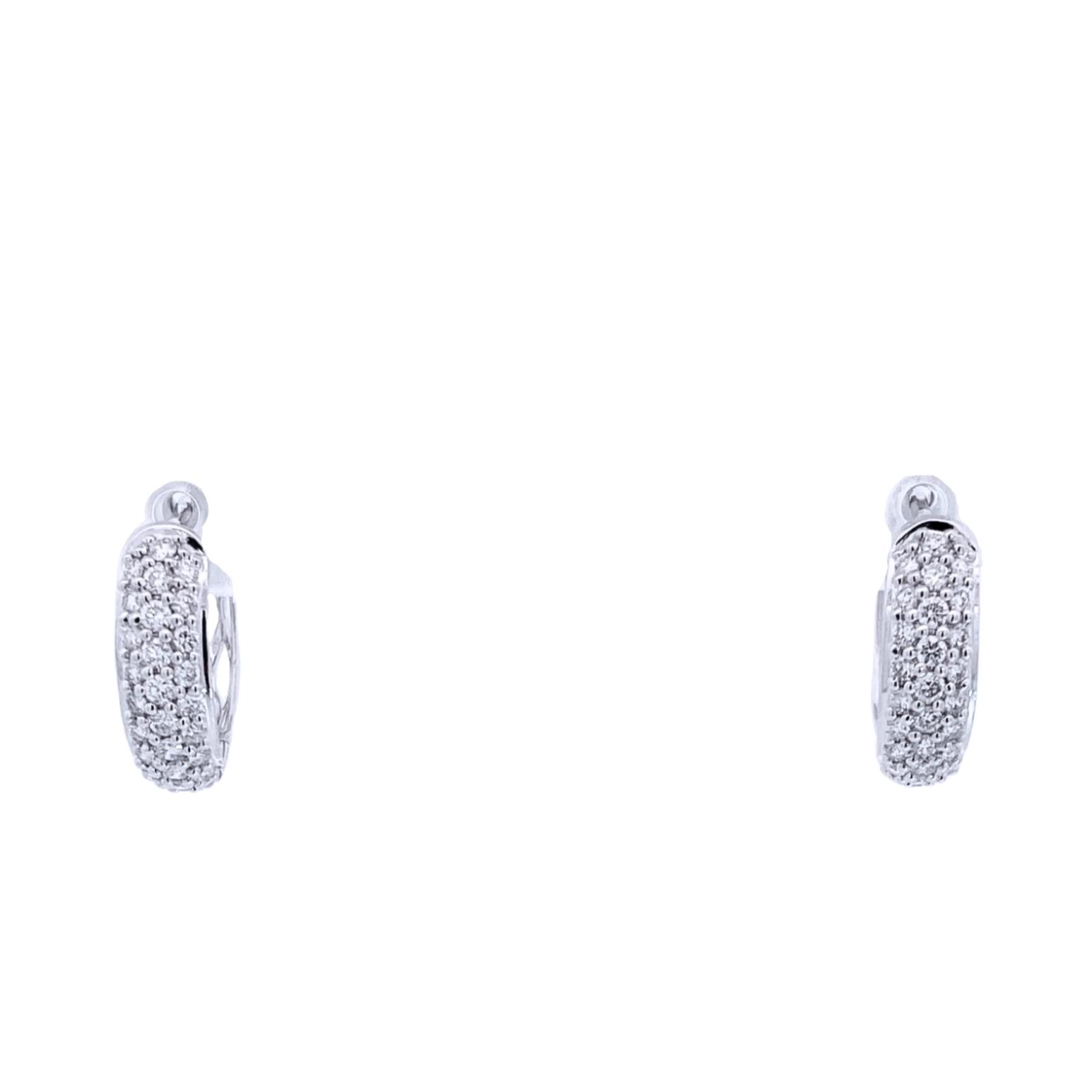 Featured image for “14K Pave Diamond Hoops”