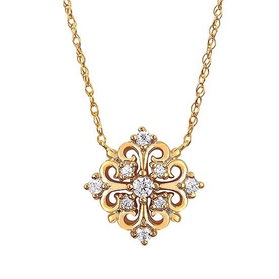 Featured image for “14k Diamond Filigree Pendant”