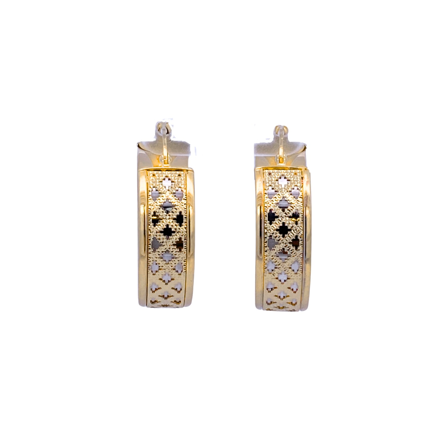 14K Two-Toned Earrings