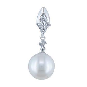 Featured image for “14k Pearl and Diamond Pendant”