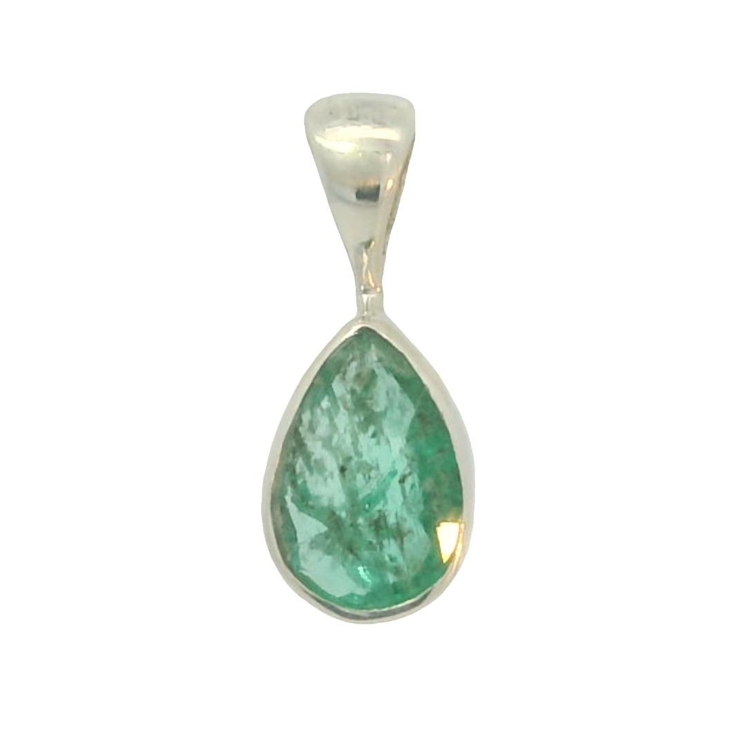 Featured image for “Sterling Silver Emerald Pendant”