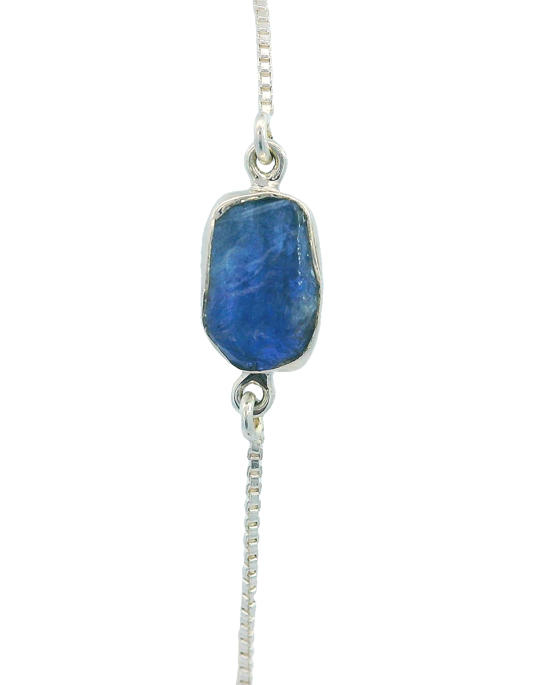 Featured image for “Sterling Silver Sapphire Bolo Bracelet”
