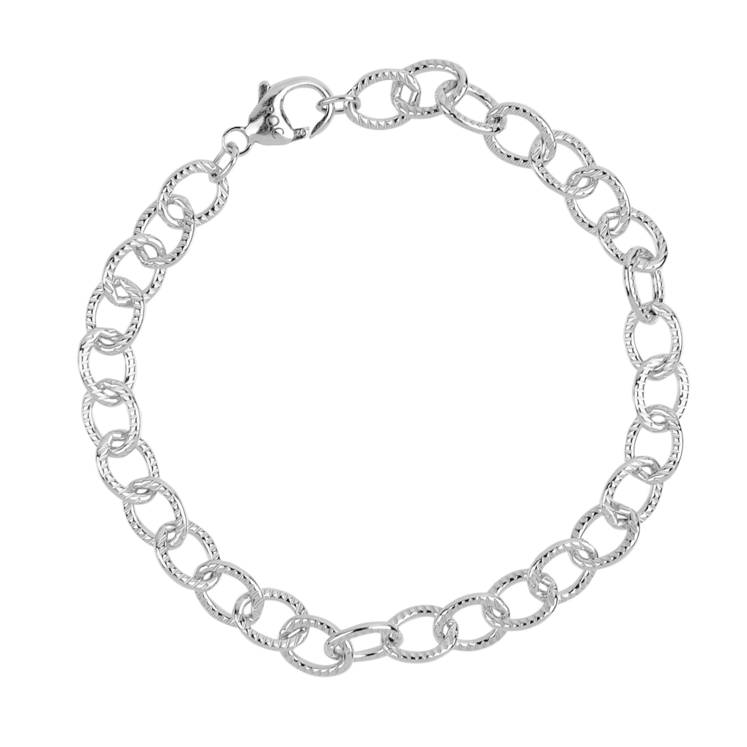 Sterling Silver Cable Chain Bracelet
