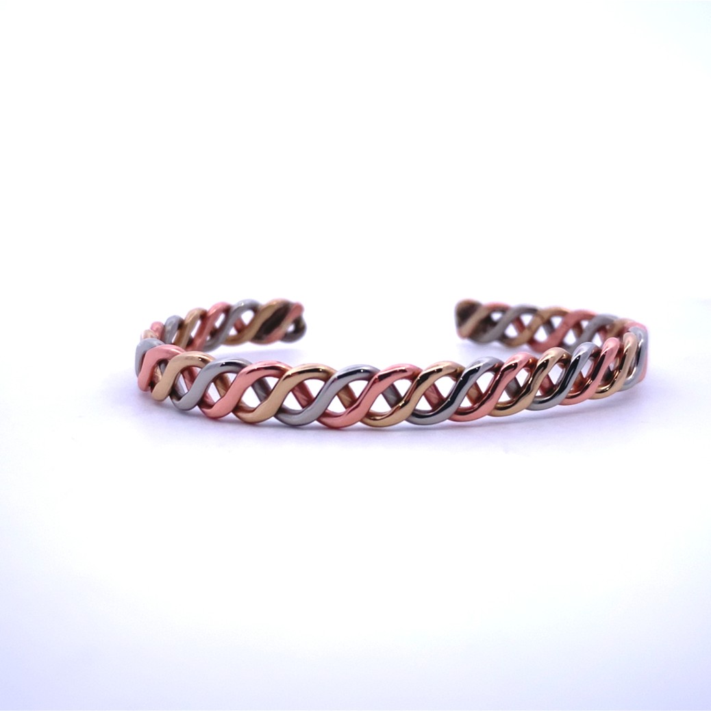 Featured image for “Tri-tone Copper Bracelet”
