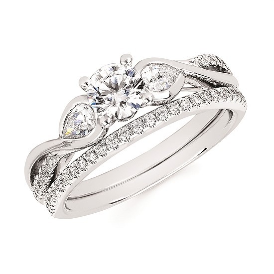 Featured image for “14k Semi-mount Wedding Set”