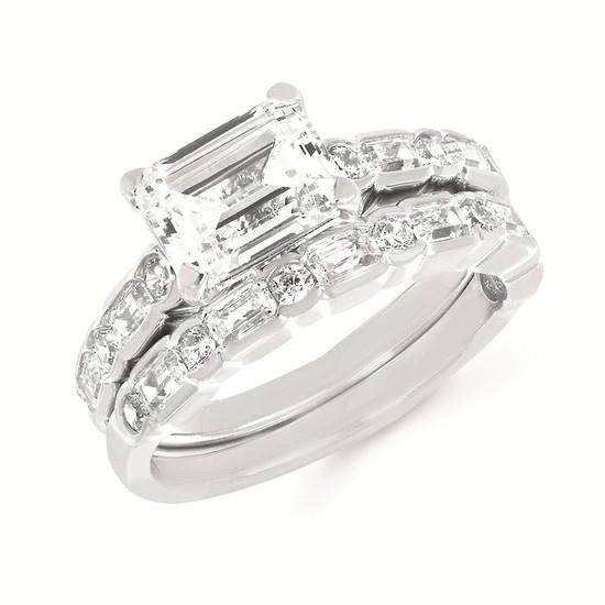 Featured image for “14k Semi-mount Wedding Set”