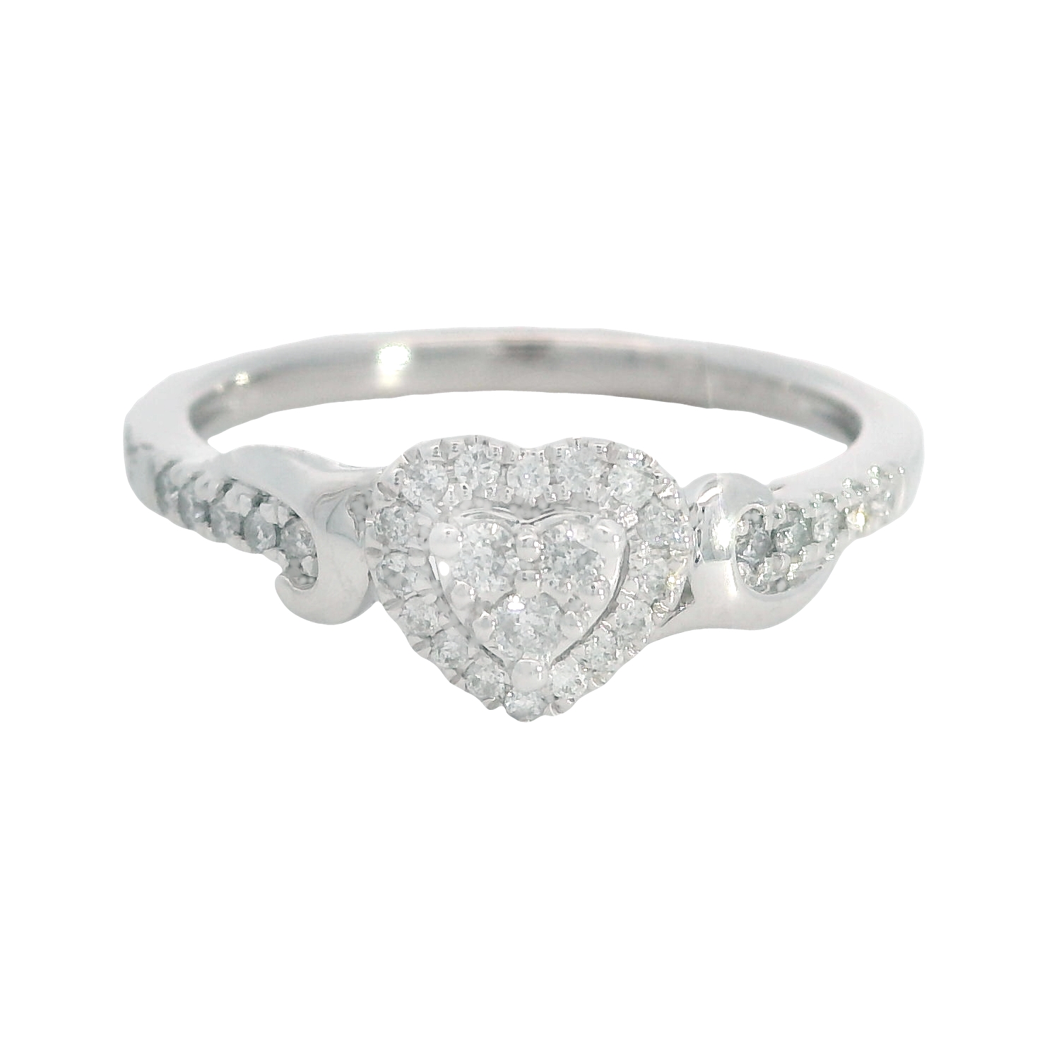Featured image for “10K Diamond Heart Promise Ring”