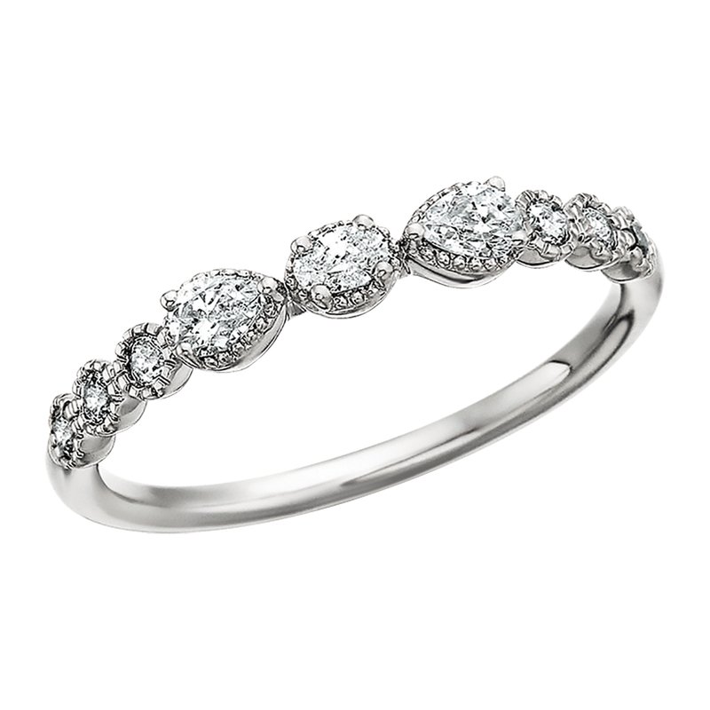 Featured image for “14K White Gold Diamond Band”