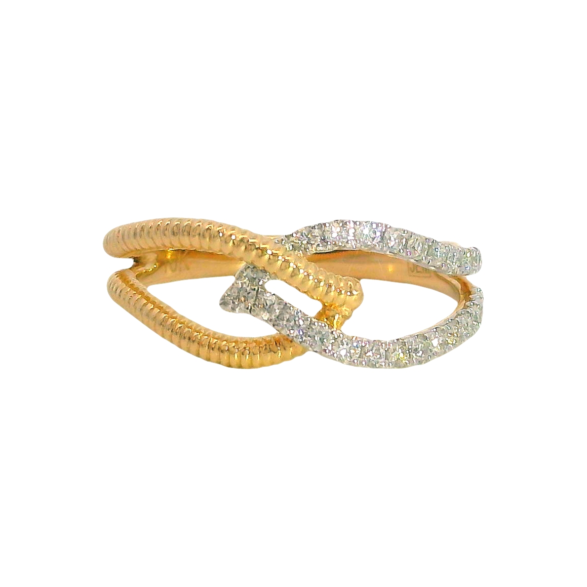 Featured image for “10k Diamond Hand In Hand Ring”