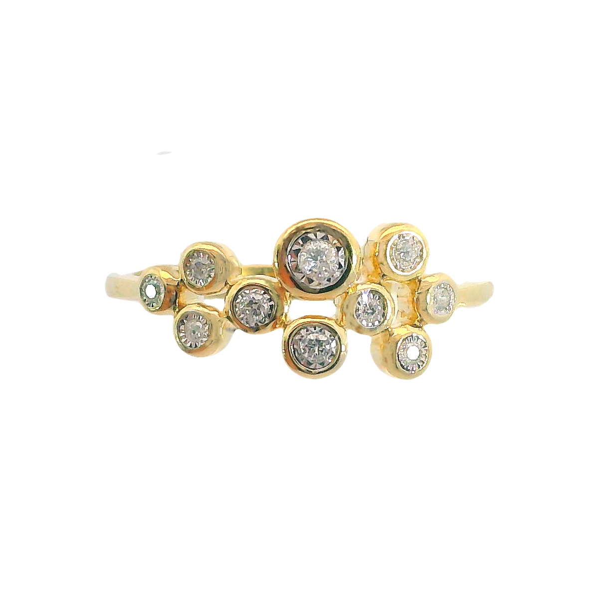 10k Diamond Bublles Ring