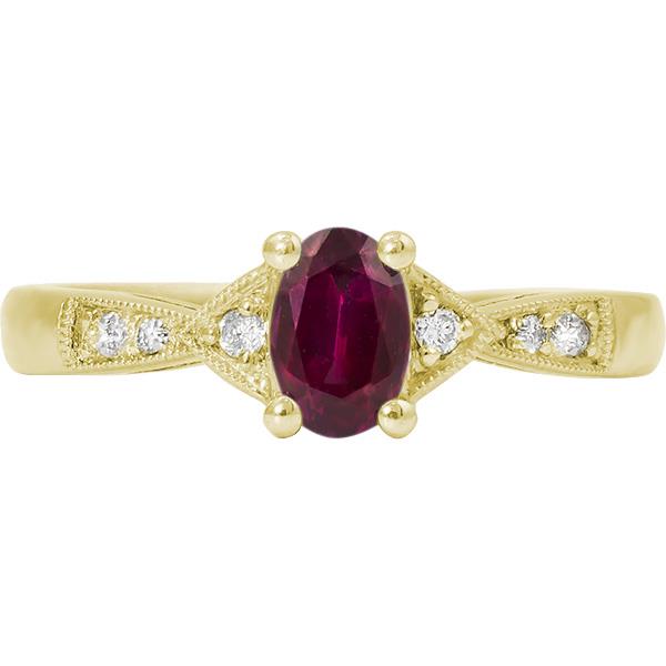 Featured image for “14K Oval Ruby Ring”
